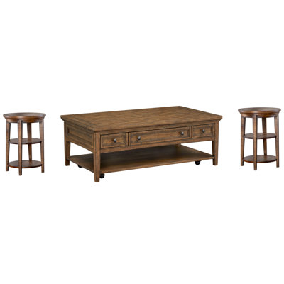 Liz Rectangular Cocktail Table With 2 Accent End Table