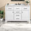 Élégants meubles-lavabos en bois blanc avec lavabo de rangement compact