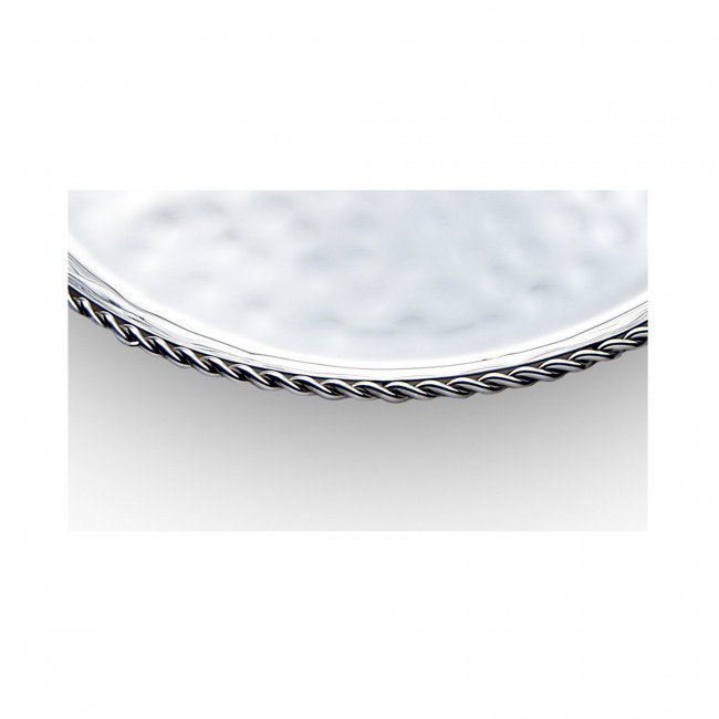Paloma Round Stainless Steel Tray with Handles