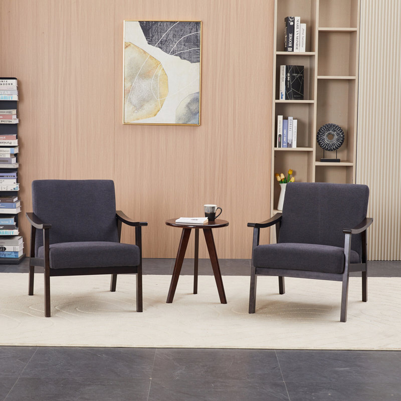 Fauteuil moderne d'inspiration médiévale avec dossier haut, Noir antique