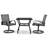Square 2 - Person 81.5Cm Long Dining Set
