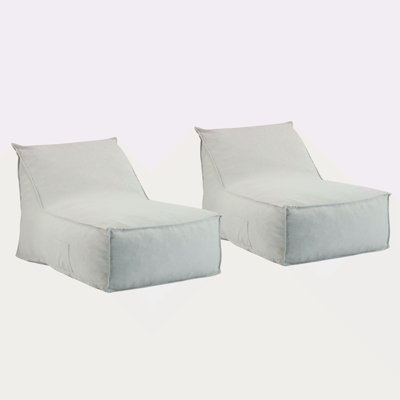 Outdoor Bean Bag Lounge Chair Set Of 2