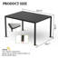 Louver Pergola Aluminum Frame & Steel Louvers-125198928
