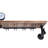 Industrial Wine Racks Wall Mounted Shelf Rack Bottle Holder With 4 Stem Glass Holder