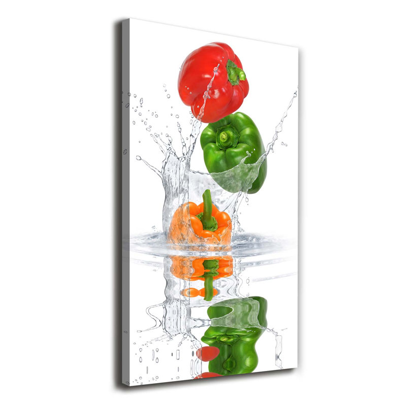 Peppers - Wrapped Canvas Print