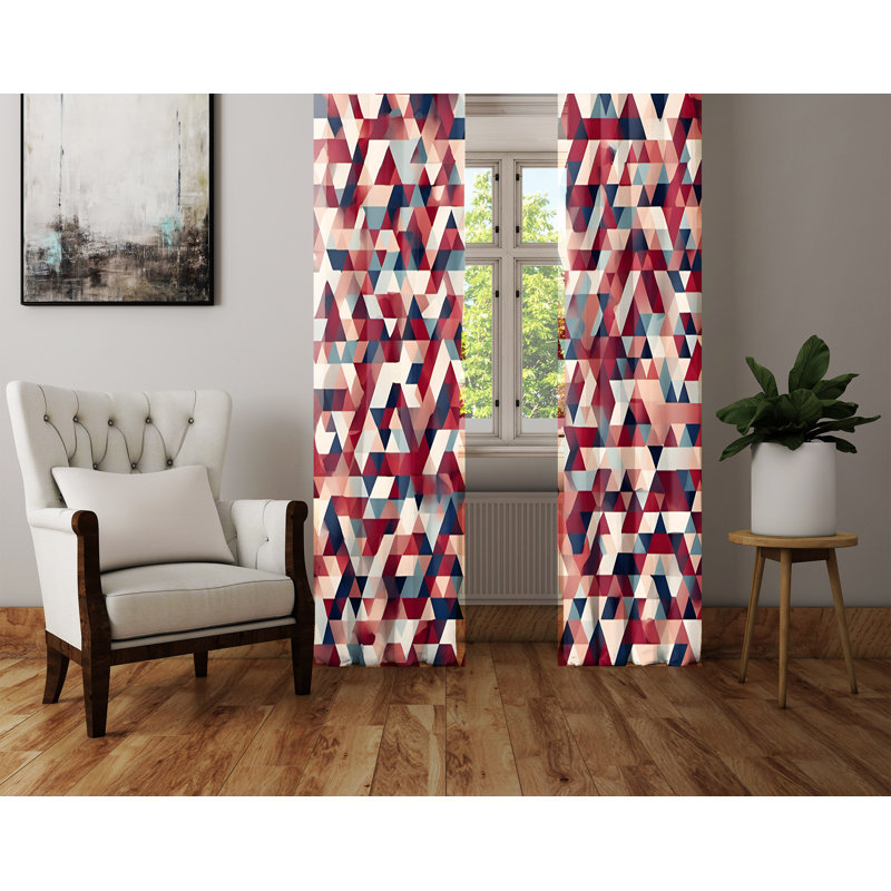 Semi Sheer Curtain Pair, 40" W x 82" L