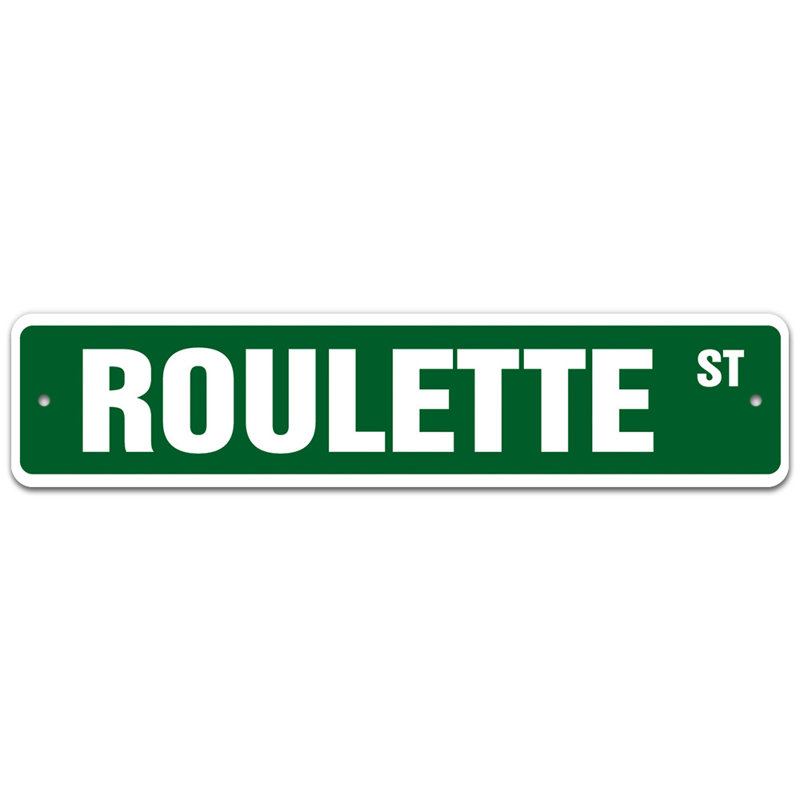 Plaque de rue, H 7 po x l 30 po x P 0,1 po