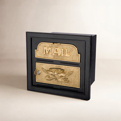 Classic Faceplate Mailbox with Brass Accents