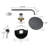 Soriano Wall Mount Chrome Finish Shower System with Handheld Sprayer and Rainfall Head