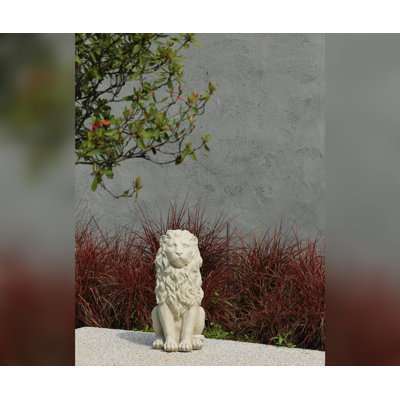 Majestic Guardian Sitting Lion Statue