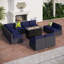 Ensemble de conversation pour patio avec foyer