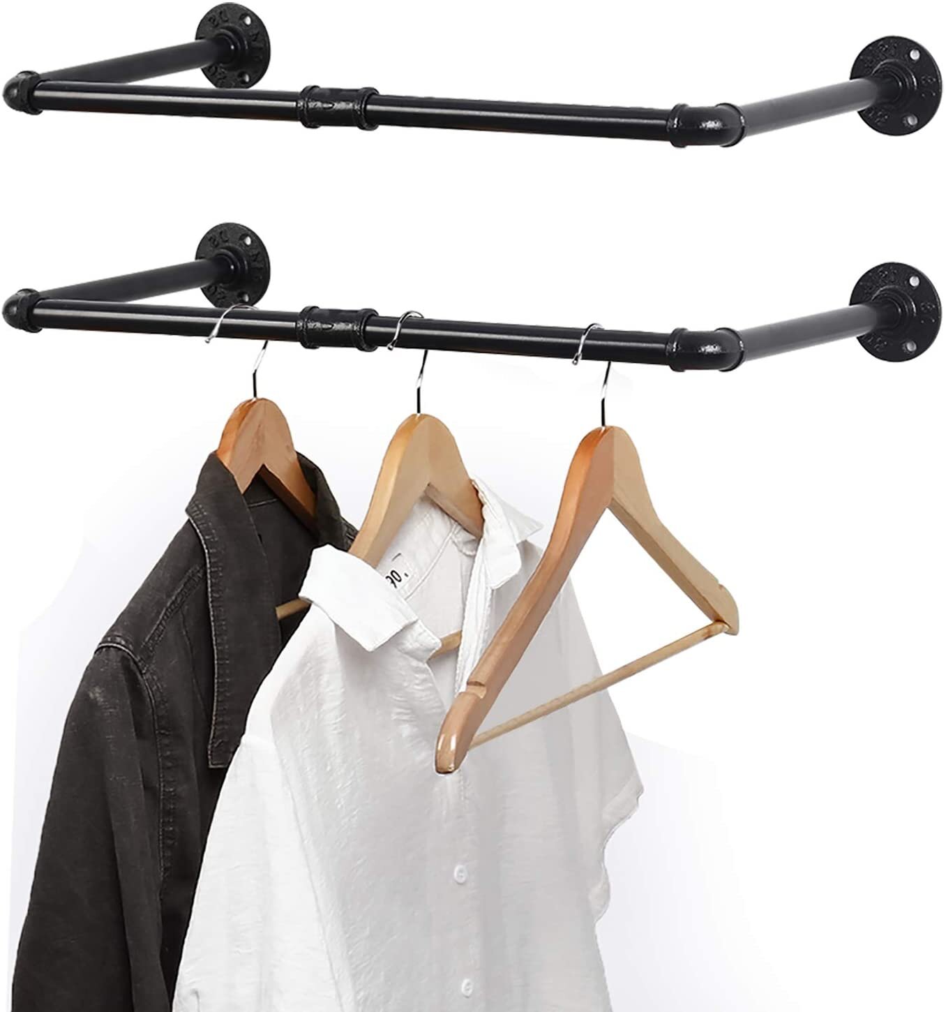 Metal Clothes Hangers Heavy Duty Clothes Racks set of 5 