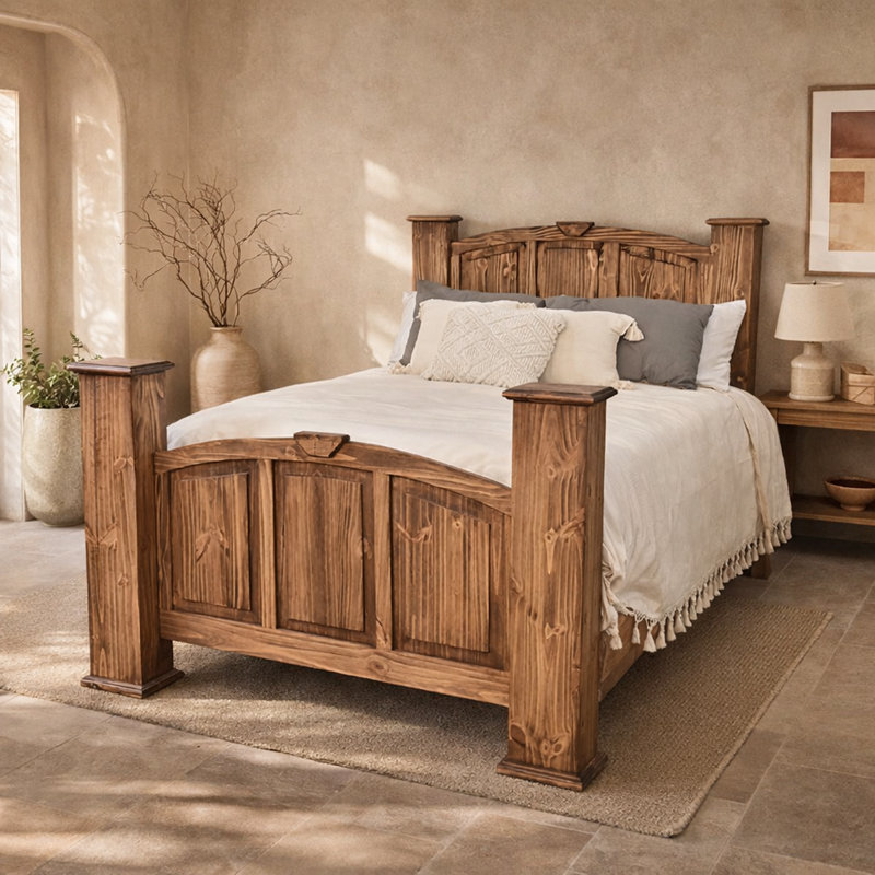 Rustic Timber Medio Queen Bed