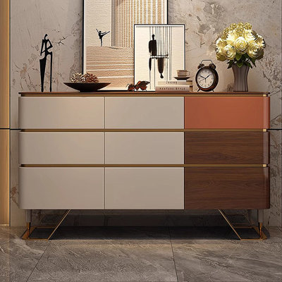 Italian light luxury entrance storage cabinet