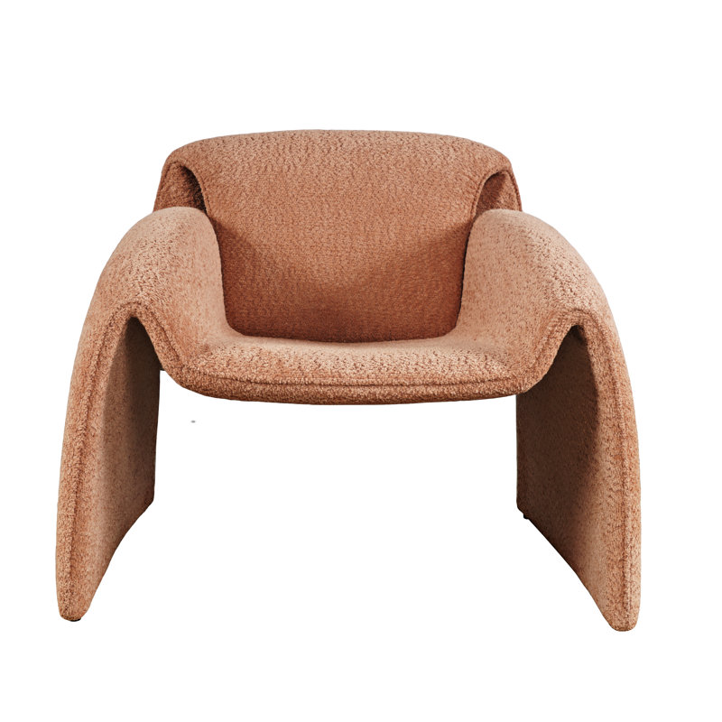 Fauteuil de 37 po de large Cervando conforme CAL117, Polyester rouge