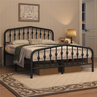 Valor Bed Frames Metal Platform Bed with Headboard