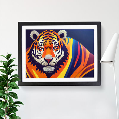 Tiger Stripes Abstract - Single Picture Frame Print