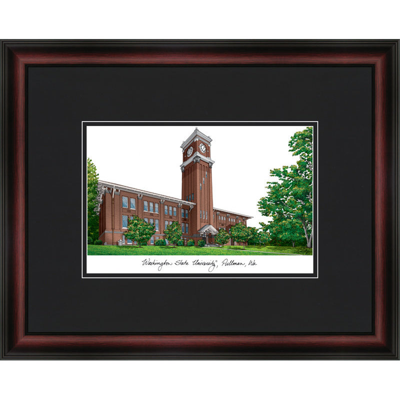 Cadre photo en lithographie ncaa washington state cougars academic