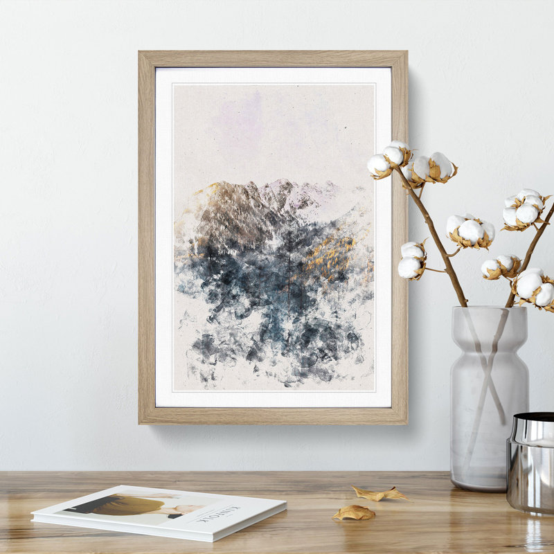 Tall Trees - Picture Frame Painting Print, 87cm H x 62cm W x 2cm D, Oak Framed