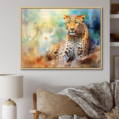 Leopard Grace III, reproduction d'art sur toile