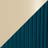 Nesting Pleated Ottoman Set In Gold Metal And Peacock Teal Velvet-1426190621
