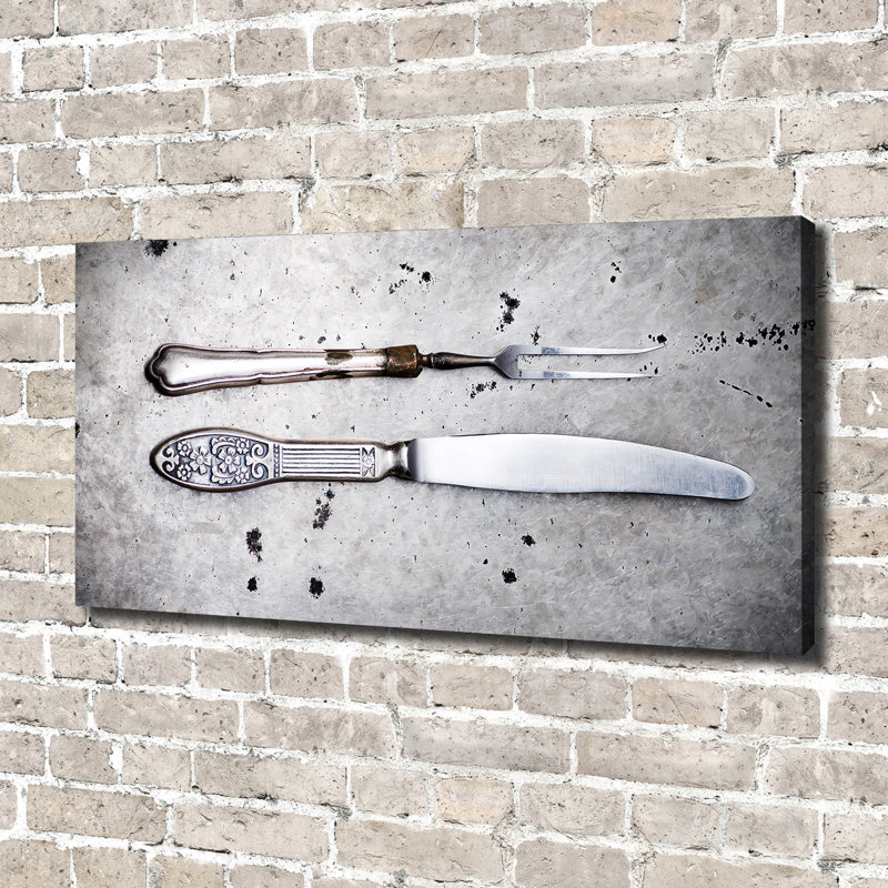 Cutlery - No Frame Print on Canvas