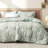 Bedsure Bed in a Bag - Reversible Flroal & Plant Pattern Printed with Comforters, Sheets, Pillowcases & Shams-110389500