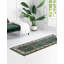 Tapis de couloir traditionnel Artez de couleur vert émeraude-313752255