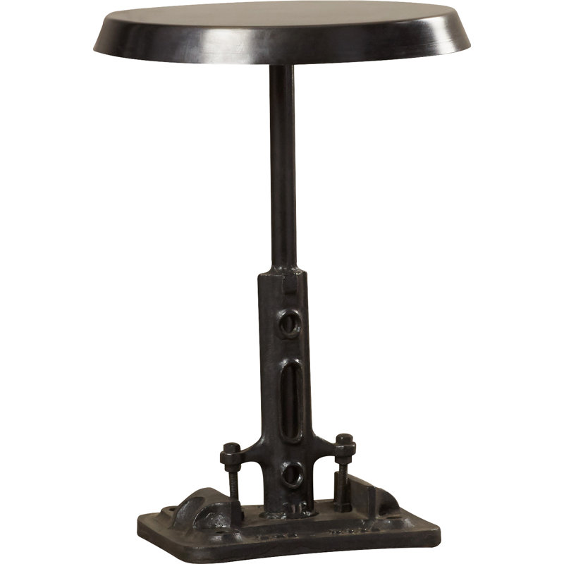 Roscoe Round Metal 14"W Side Table