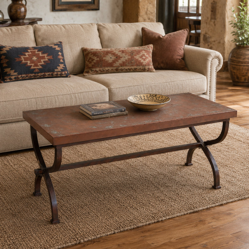 Iron & Copper Coffee Table