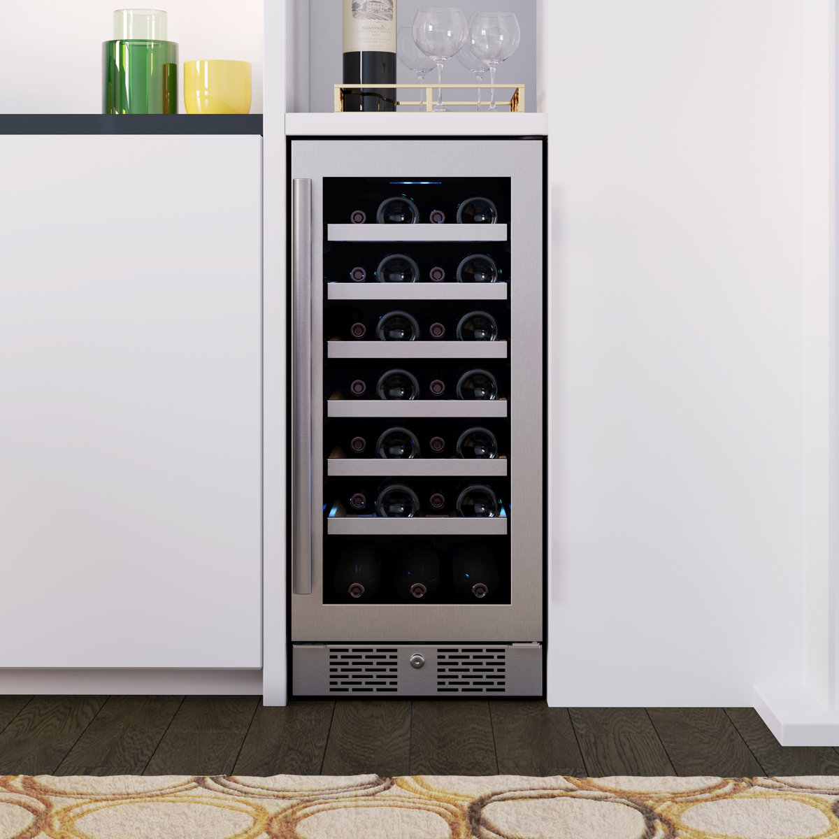 Avallon Single Zone 15'' 27 Bottle Wine Refrigerator | Fridge.com