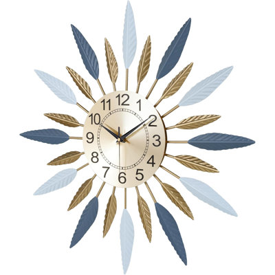 Horloge murale de 23 pouces en métal Mid Century
