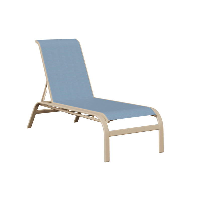 Chaise longue sans accoudoirs Berlin Gardens Murphy, Luna multicolore, Bleu
