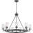 Malek 9 - Light Dimmable Wagon Wheel Chandelier-967965198-967965185