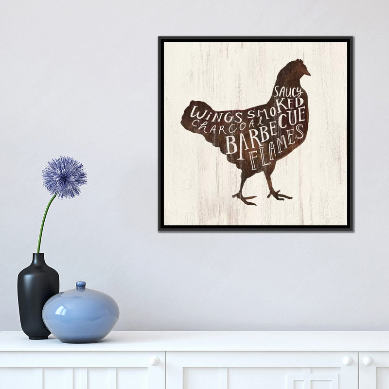 «Farmhouse BBQ III» par Victoria Borges - reproduction, Aucun mat, H 18 po x l 18 po x 1,5 po, Toile avec cadre noir