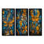 Libellule bleue et jaune Rainforest Radiance I - Collection d'art mural libellule 3 panneaux-1435470196-1435470198-1435470199