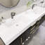 Meuble-lavabo mural double 70,8 po avec plateau en acrylique renforcé Laramie-1570422203