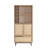 Stylish Bathroom Cabinet with Metal Legs, Walnut & Oak Finish, 29.4 x 63.7 x 14.0 inches | 100% Melamine Coated Particle Board, UV Coated for Durability | Modern Storage Solution for Any Bathroom