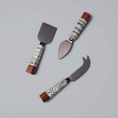Couteaux à fromage zèbre, ensemble de 3