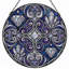 Panneau de vitrail en verre coloré 12 po H-1881136821