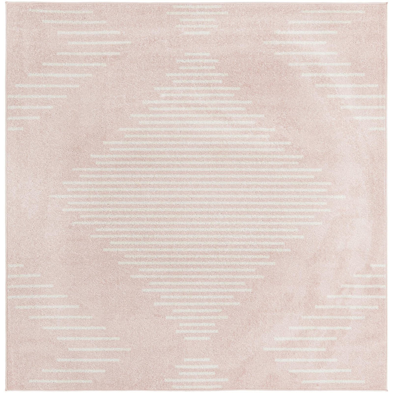 Striped Indoor Rug, Square 7'