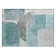 Machine Washable Indoor/Outdoor Xhevrie Teal Rug