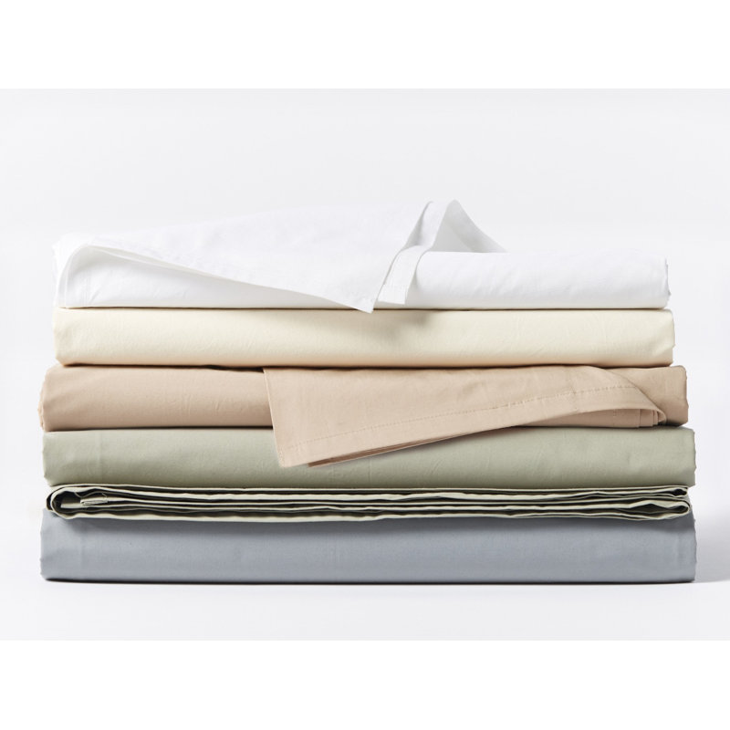 Percale Flat Sheet, King Flat Sheet, Natural