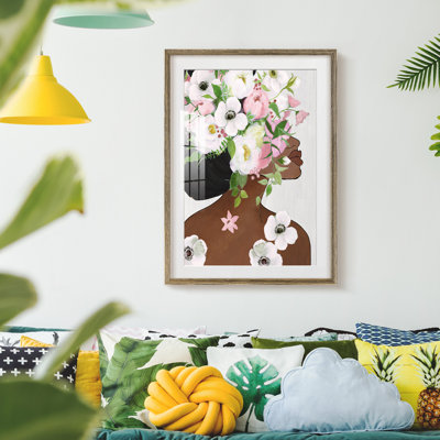 "Floral Way", reproduction encadrée