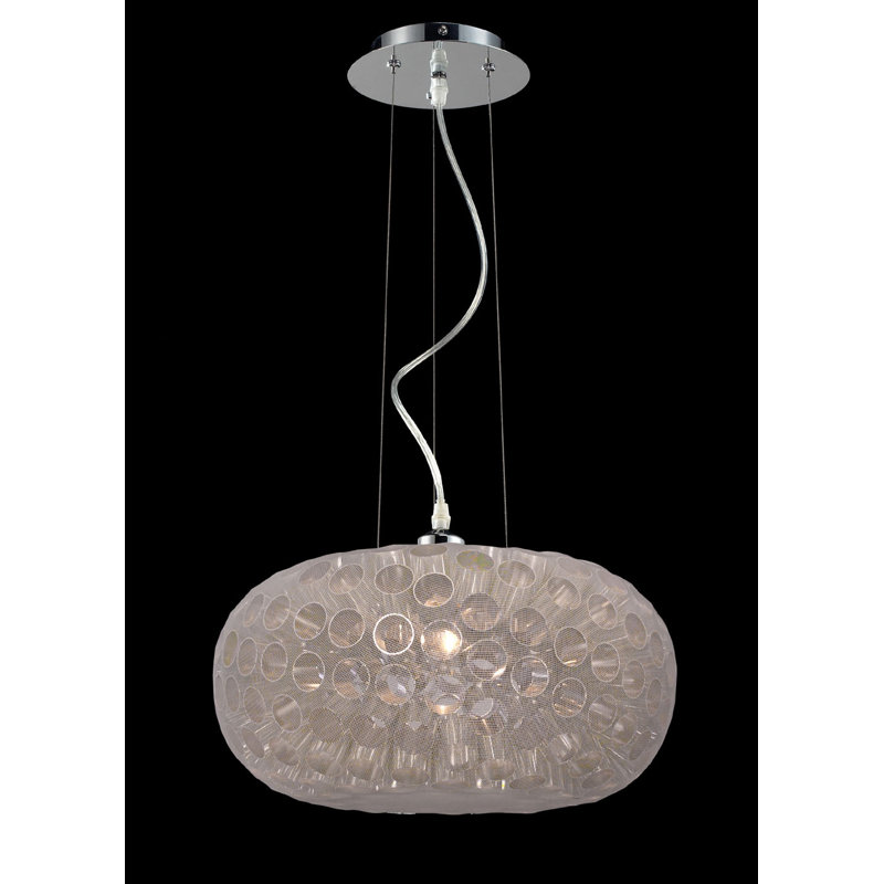 Luminaire sphère suspendu 1 lumières simple Laguna, Blanc