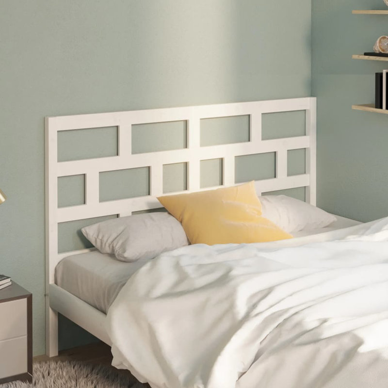 Macintyre Solid Wood Headboard, White, 156 x 100 cm