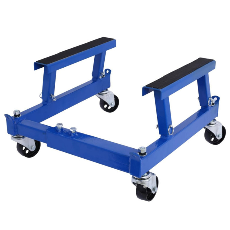 Motorcycle Engine Cradle Dolly 1500Lbs, Heavy-Duty Engine Cradle Dolly with Rubber Pads &360 Degrees Wheels, Four-Wheeler