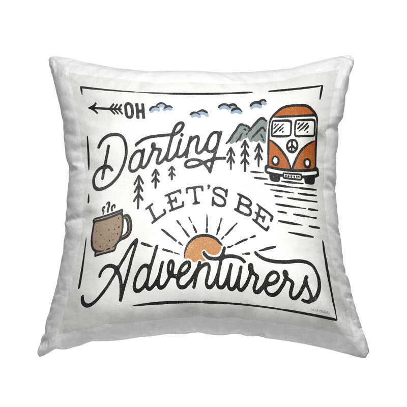 Ensemble de coussins décoratifs «Let Be Adventurer» par Laura Marshall