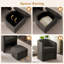 Fauteuil demi-tonneau rembourré moderne avec rangement Ottonman-2040702430