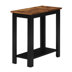 Dark Brown Wood/Black